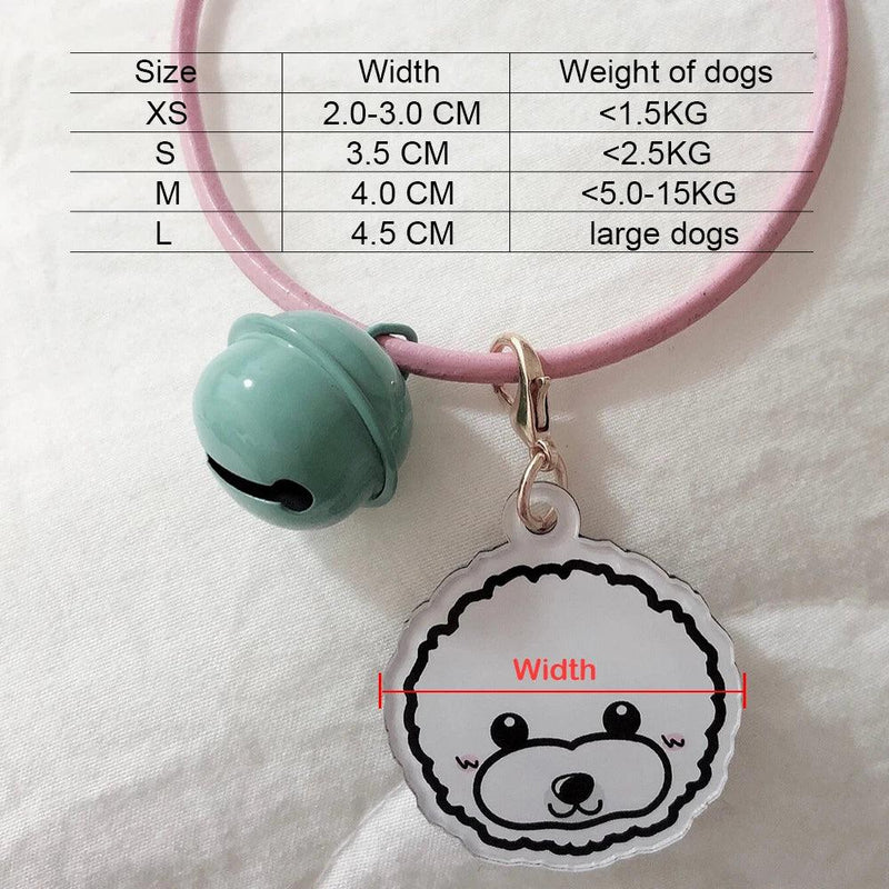 Personalized Dog Tag With Icon Handmade Acrylic ID Tag for Dog Collar Puppies Adorable Nameplate Pendent Pet Products - Loja Winner