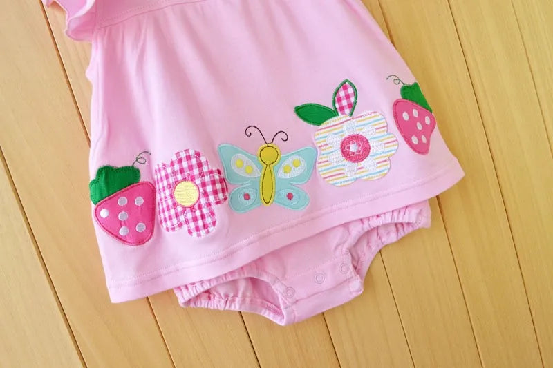 2023 Baby Rompers Summer Baby Girls Clothing Sets Cute Newborn Baby Clothes Toddler Baby Girl Clothes Roupa Infant Jumpsuits - Loja Winner