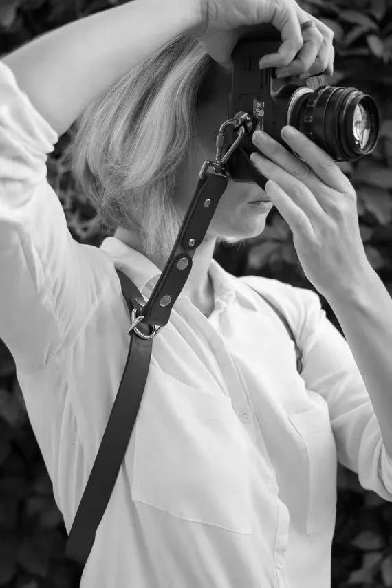Travel camera strap Photographer women suspender leather Rivet retro brace vintage men acessorios masculino - Loja Winner