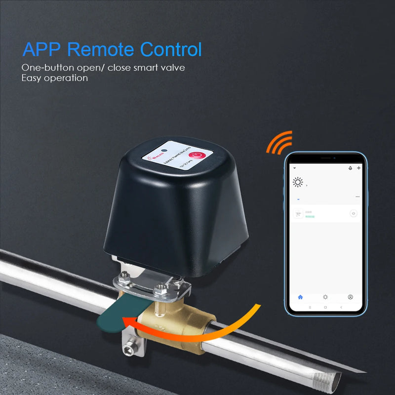 Tuya ZigBee Smart Wireless Control Gas Water Valve Smart Home Automation Control Valve for Gas Work with Alexa,Google Assistant - Loja Winner