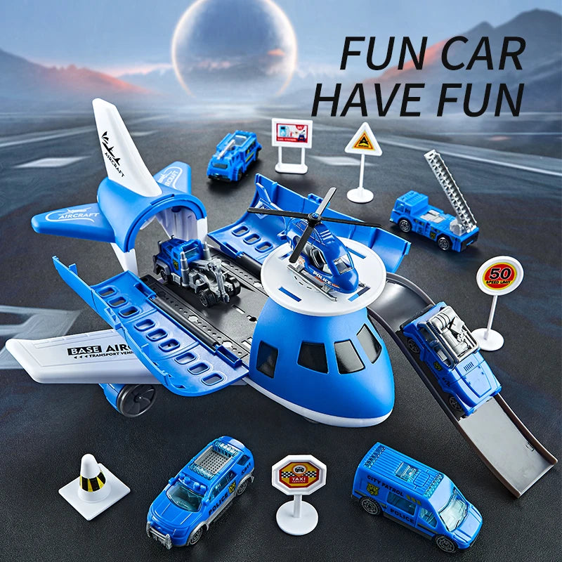 Multi-functional aircraft inertial rail car a variety of theme storage passenger aircraft car track suit police, fire, military, - Loja Winner