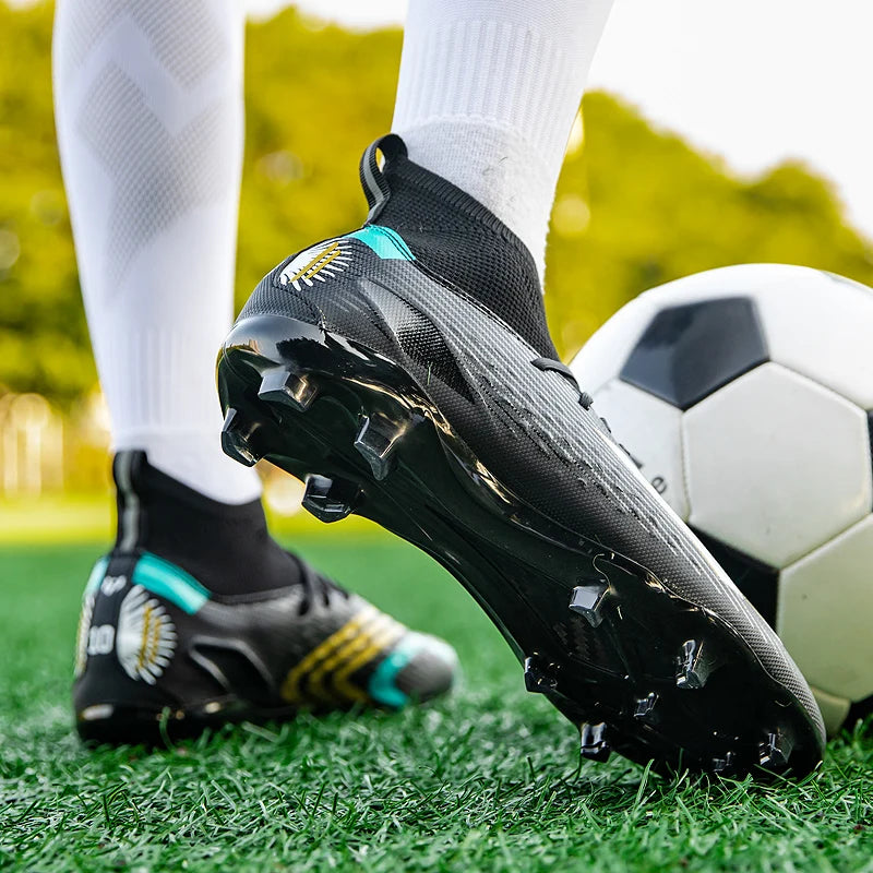 763G High Quality Ultralight Mens Soccer Shoes Non-Slip Turf Soccer Cleats TF/FG Training Football Sneaker Chuteira Campo 35-45 - Loja Winner