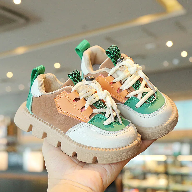 Kids Sports Shoes Spring Autumn 1-6 Years Children Casual Outdoor Sneakers Boys Girls Soft Sole Breathable Running Shoes 21-30 - Loja Winner