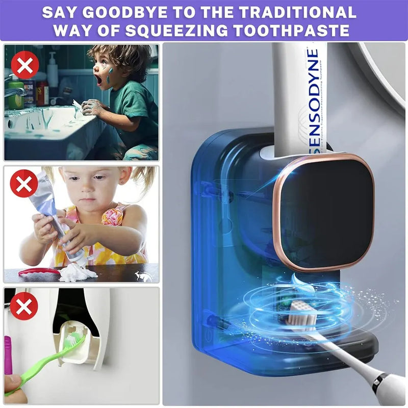 Automatic Toothpaste Dispenser Wall Mounted Electric Toothpaste Squeezer for Kids and Adults for Bathroom - Loja Winner