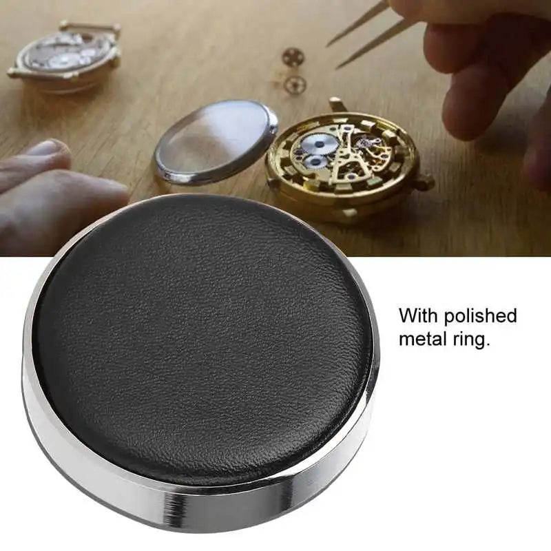 Watch Movement Casing Cushion Leather Protective Pad Holder for Watchmaker Watch Part Glass Repair Battery Change Tools - Loja Winner