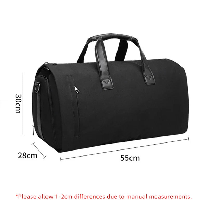 Convertible Garment Bags for Travel Large Capacity Duffel Bag with Shoe Pouch Weekend Business Trip Luggage Carry On Tote XM130 - Loja Winner