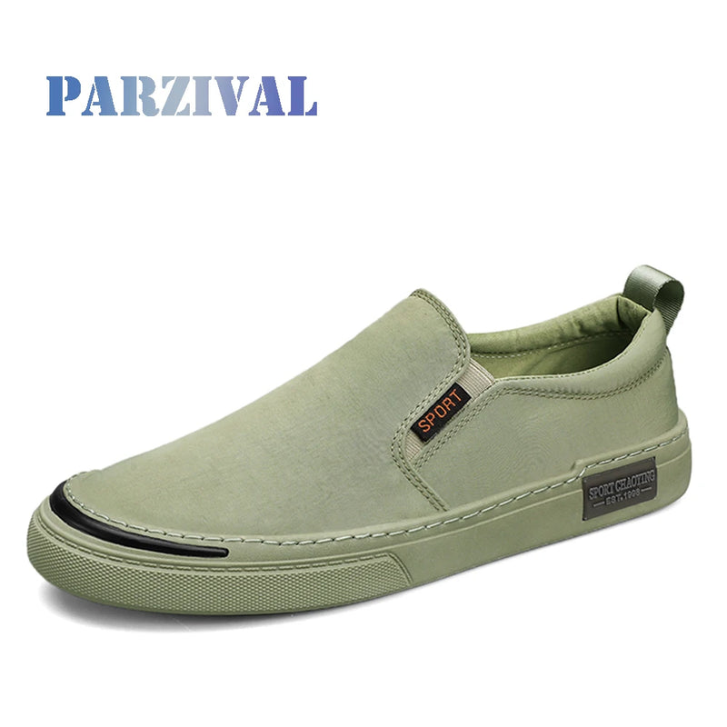 PARZIVAL Men Canvas shoes Slip On Driving Shoes Loafers Breathable Flat Shoes Men Casual Shoes Zapatillas Hombre tenis masculino - Loja Winner