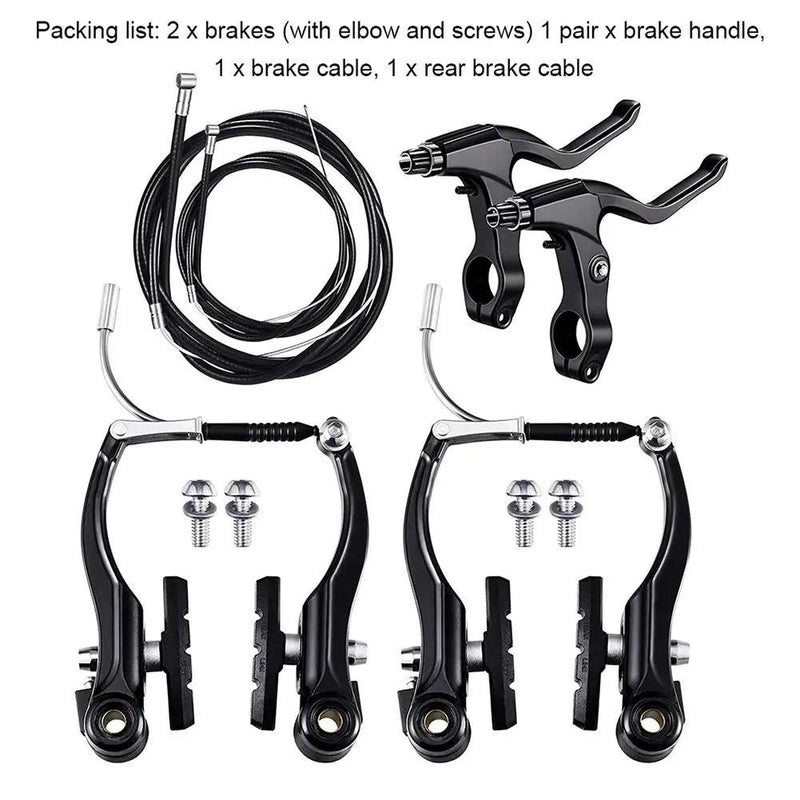 Lightweight Bike V-Type Brake Set Includes Calipers Levers Cables Bicycle Accessories For Mountain Bikes Road Bikes Dropship - Loja Winner