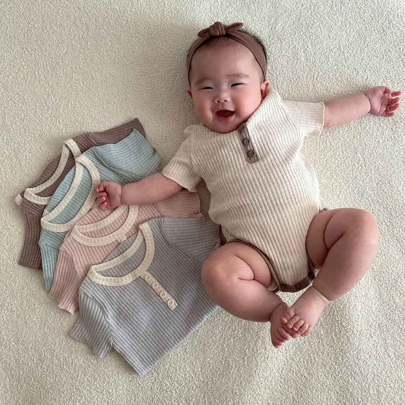 MILANCELSummer Baby Bodysuits Toddler Girls One Piece Striped Boys Clothes - Loja Winner