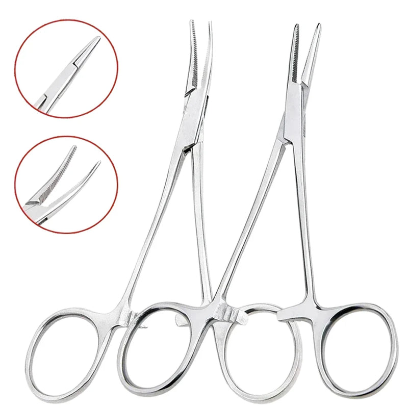 Stainless Steel Fishing Plier Scissor Line Cutter Hook Remover Forceps Tackle Curved Tip Clamps Fishing Tools 12.5/16/18cm - Loja Winner