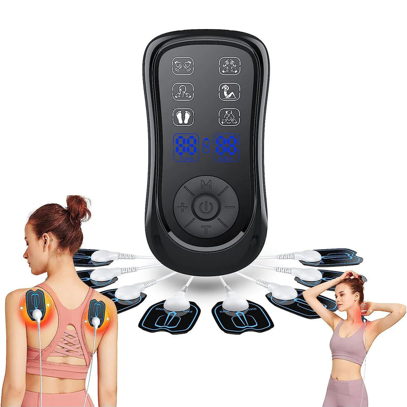 6 Modes Physiotherapy Massage Equipment Electronic TENS & EMS Muscle Stimulator Portable Massager for Myostimulator for Muscle