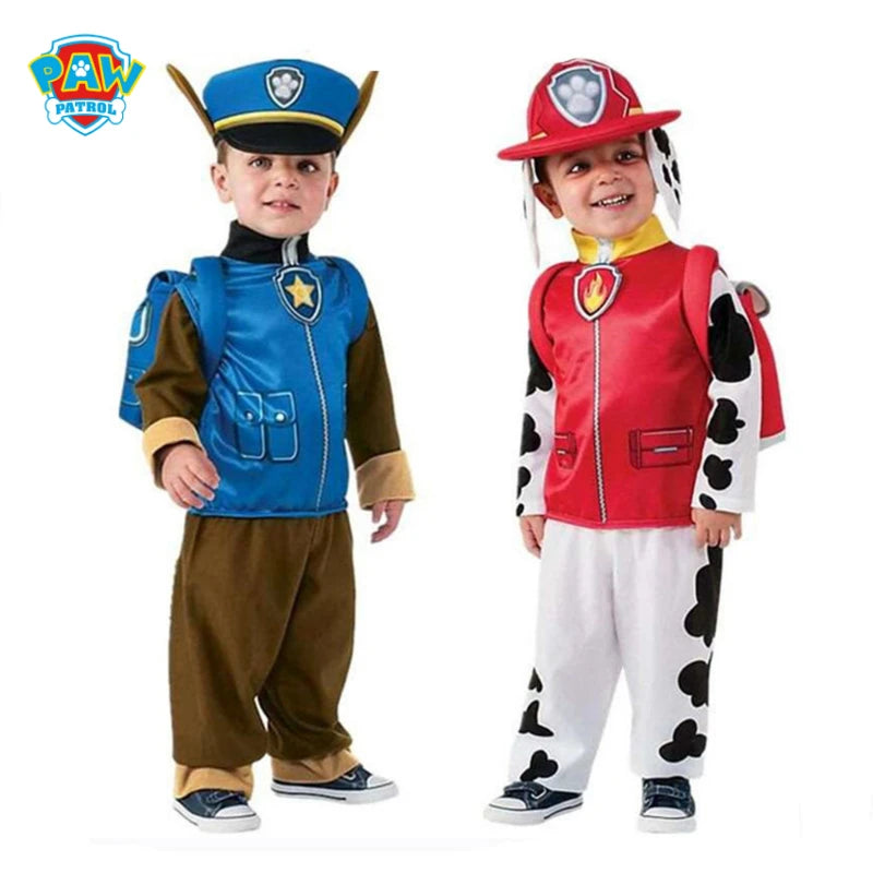 Paw Patrols Cosplay Cartoon Costume Kids Creative Stage Performance Outfit Costume Chase Skye Dress Up Boy Girl Birthday Gift - Loja Winner