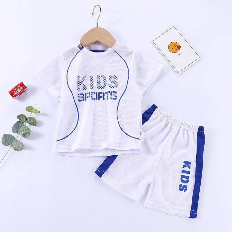 Sports Children's Sets Quick Drying T-shirt Shorts Sportswear Basketball Suits Kids Clothes Breathable Summer Children Clothing